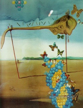 蝶の風景 DNA サルバドール・ダリのシュルレアリスム風景の中の偉大なオナホール Oil Paintings